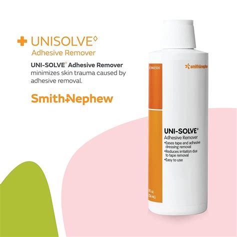 Smith & Nephew UNI-SOLVE Adhesive Remover 8-Ounce Bottle for Medical ...