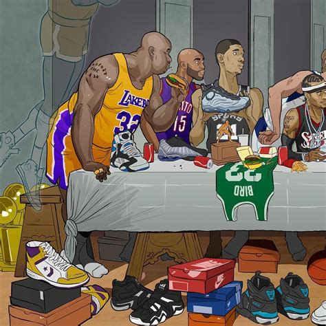 NBA Superstar Last Supper Illustration | Imagen de baloncesto, Fotos de ...