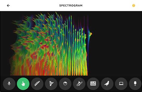 Chrome Music Lab Spectrogram 的图像结果