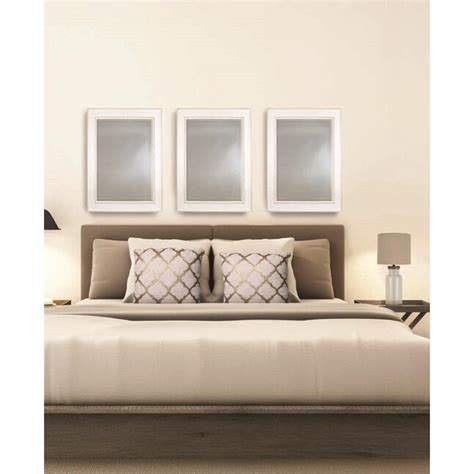 30-in W x 36-in H White Framed Wall Mirror OM116230 WHT at Lowes.com