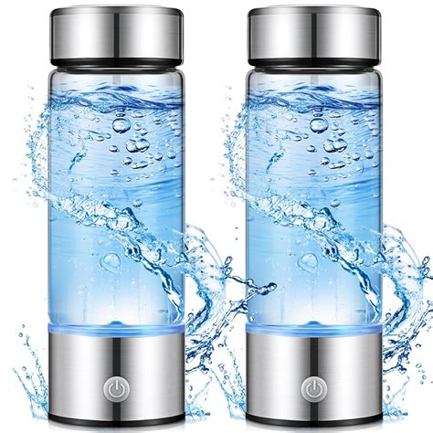 Honeydak 2 Pcs Hydrogen Water Bottle Portable Rechargeable Hydrogen ...