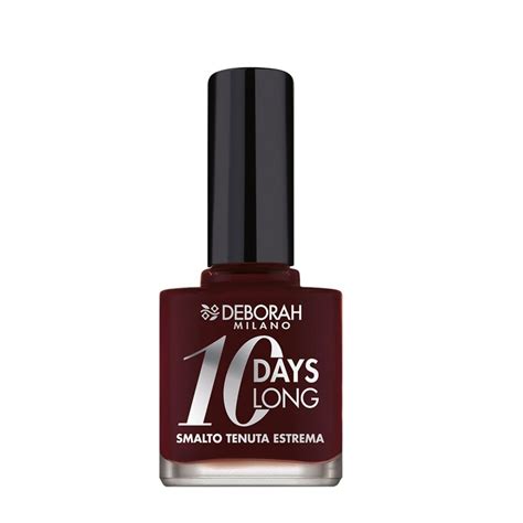 Buy Deborah Milano Smalto 10 Days Long Nail Polish - 787, Brick Red, 11 ...