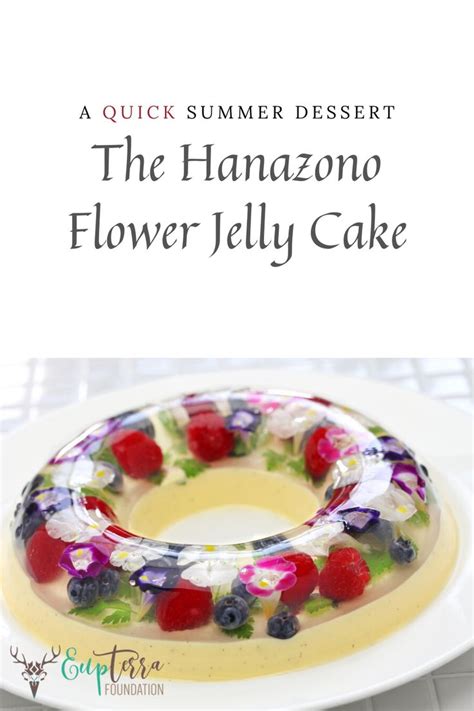 flower gelatin cake