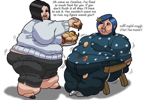 Feeding Coraline -OCD version- by B-Mage on DeviantArt