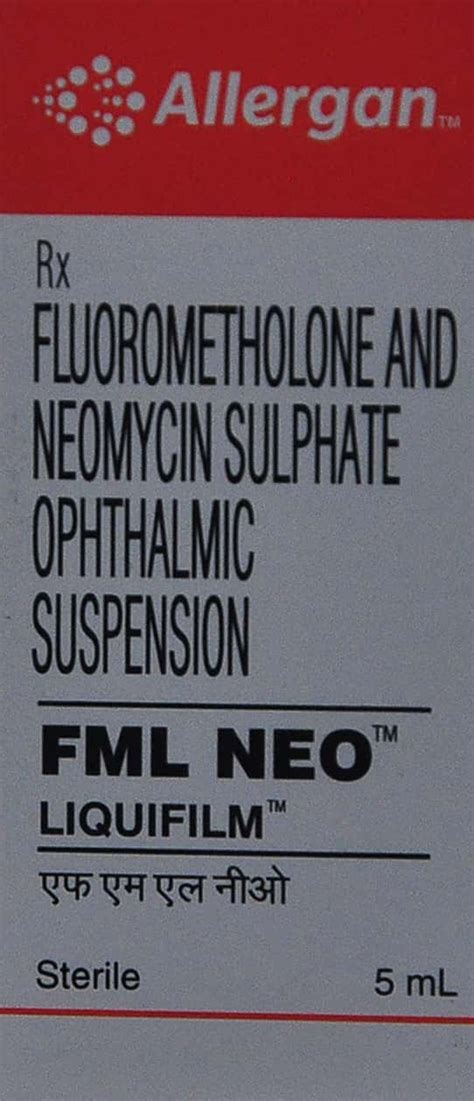 Fml Neo Bottle Of 5ml Eye Drops: Uses, Side Effects, Price & Dosage ...
