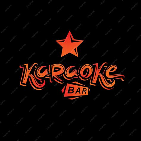 Premium Vector | Karaoke bar calligraphy lettering, can be used as ...