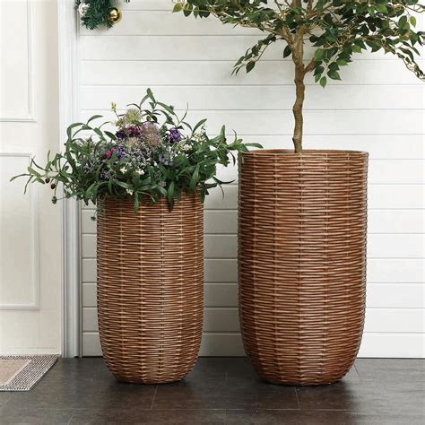 Honeybloom Hannah Tall Outdoor Planter, Extra Large | At Home