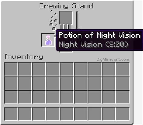 How To Make 3:00, 8:00 and Splash Night Vision Potion In Minecraft