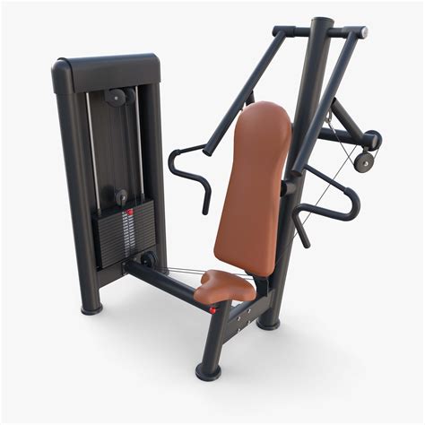Inclined Chest Press Machine - 3D Model by dragosburian