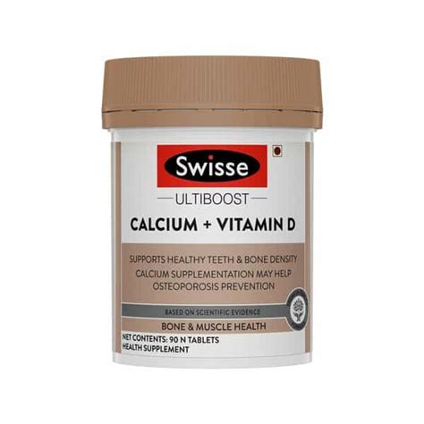 Buy SWISSE ULTIBOOST CALCIUM + VITAMIN D SUPPLEMENT FOR IMMUNITY BONES ...
