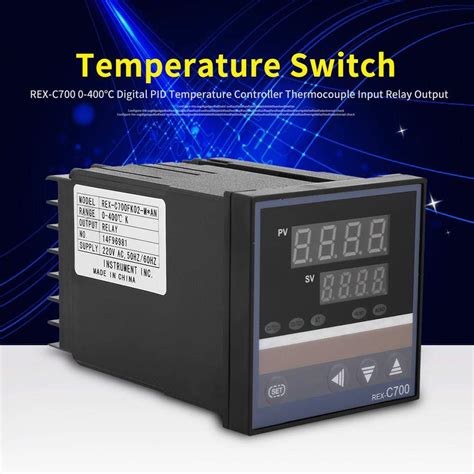 Buy Temperature Controller, REX-C700 0-400℃ Digital PID Temperature ...