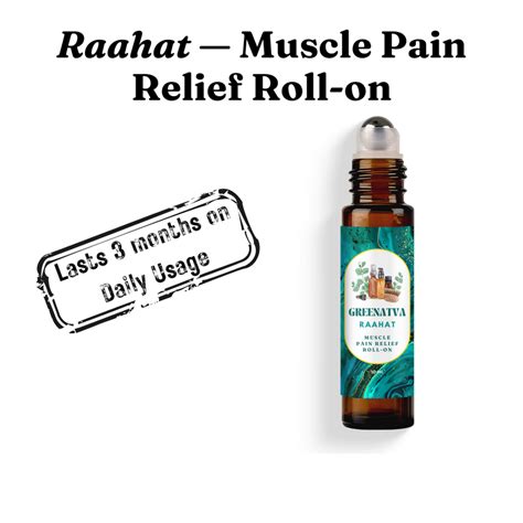 Muscle Pain & Spasm Relief For Adults- Raahat – Greenatva