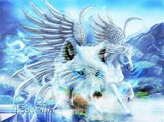 Unicorn And Wolf Wallpaper by Pegasus Unicorn Pegasus And Unicorn Within The Blue Unicorn And Wolf Wallpaper