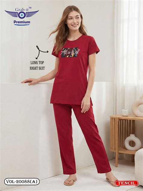Vol 20088 A Grab It Tencil Kurta Night Suits Wholesale Rate – Kavya ...