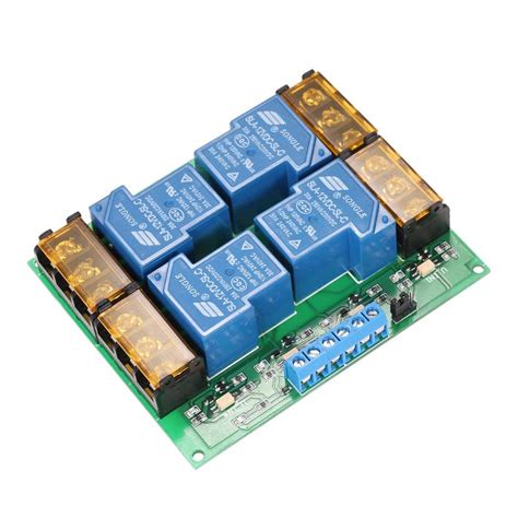 3nh 4-Channel DC 12V 30A Relay Module Control Board Isolation High/Low ...