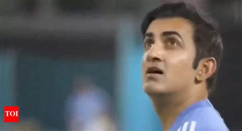 Into the stands! Gautam Gambhir's reaction to Rohit Sharma's big hit ...