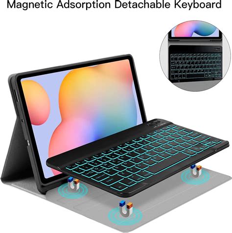 Buy PIMOFEE Backlit Keyboard Case for Samsung Galaxy Tab S6 Lite 10.4 ...