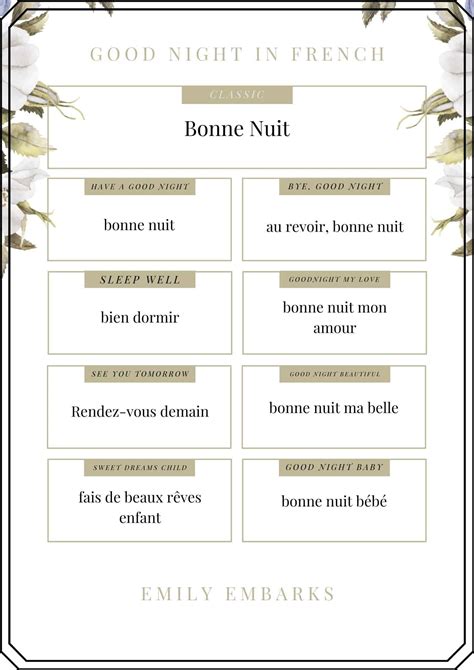 How to Say Good Night in French 17+ Ways (& Audio)
