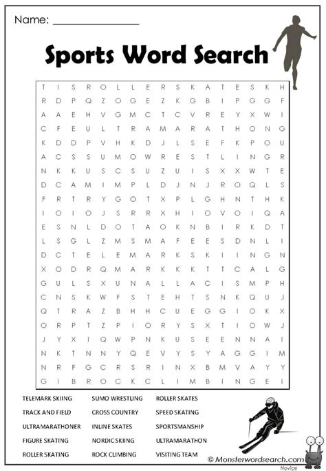 Sports Word Search | Printable sports, Free printable word searches, Sports