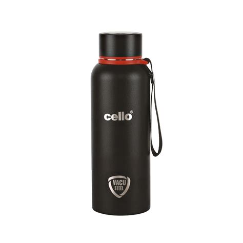 Cello Duro Kent Tuff Steel Water Bottle with Durable DTP Coating Pc