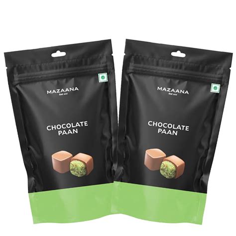 Mazaana Chocolate Paan 80g | Real Paan | Mouth Freshner | Pure ...