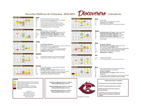 Notice: 2022-2023 District Calendar Updates | Columbus Public Schools