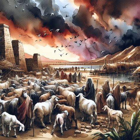 Exodus 9:1-7 Artwork | Bible Art