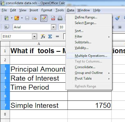 Class 10 IT | Chapter - Spreadsheet | Topic - Scenarios Open Office ...