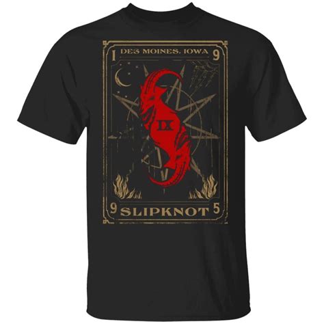 Slipknot Tee Shirt Slipknot Tarot Card Metal T-shirt | All Day Tee