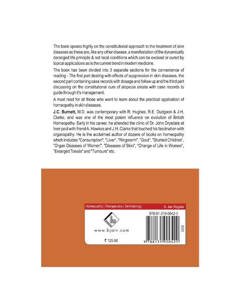 Diseases Of The Skin Their Constitutional Nature And Homoeopathic Cure ...