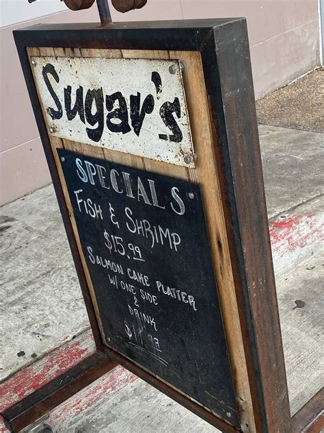Menu at Sugar's Crab Shack restaurant, Richmond