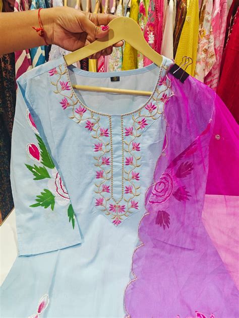 Pink Sky - Cotton Kurti Set – Monamaar