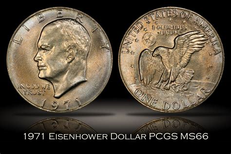 Michael Kittle Rare Coins - 1971 Eisenhower Dollar PCGS MS66