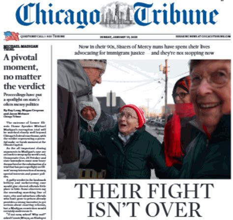 Tribune Story on Catholic Nuns Features Visits to McHenry County Jail ...
