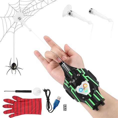 Rikmody Spider Web Shooter for Kids & Men, Led Light Up Web India | Ubuy