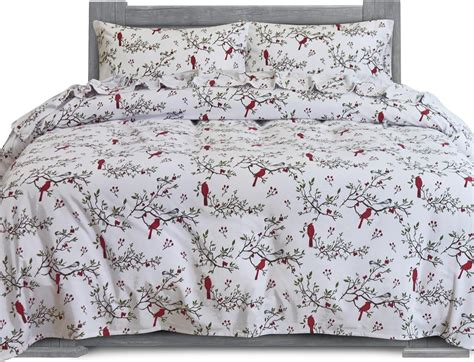 100% Cotton Flannel Sheets Set - Flannel Sheets Full, 4-Piece Flannel ...