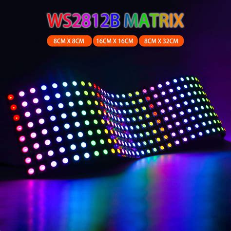 Ws2812b-rgb-matriz-led-painel-de-luz-ws2812-digital-flex-vel ...