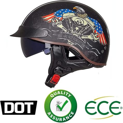 Buy Moped Helmet Brain Cap Motorcycle Helmet Half Helmet Open Face ...