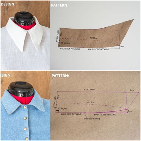 Rezultat imagine pentru Collar Pattern Making