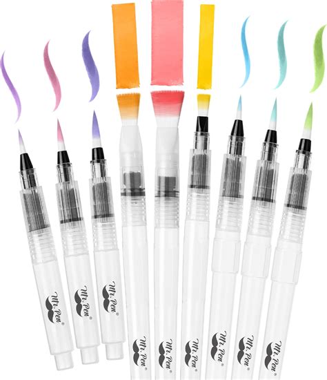Amazon.com: Mr. Pen- Watercolor Brush Pens, 3 Pack, Watercolor Brushes Set, Watercolor Pens for ...
