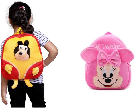 SB07 Combo Of Kids School Bag Soft Backpack Cartoon Bags for Kids Plush ...