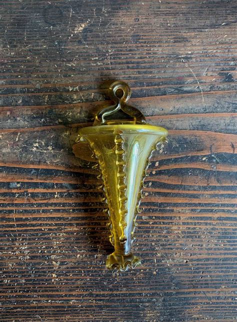 マヨルカガラスの聖水盤 ベネチエ 吹きガラス カトリック ヨーロッパ 1930年代 古道具 美術 民藝 工藝 アンティーク/ J928 ...