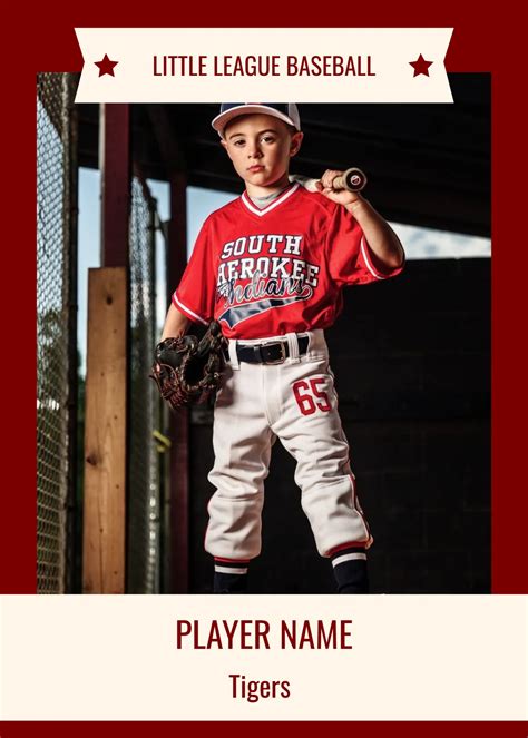 Baseball Card Template 的图像结果