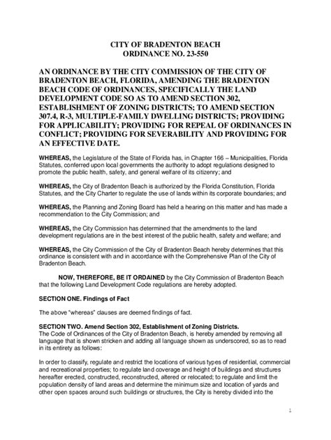 Fillable Online AN ORDINANCE OF THE CITY OF BRADENTON BEACH ... Fax ...
