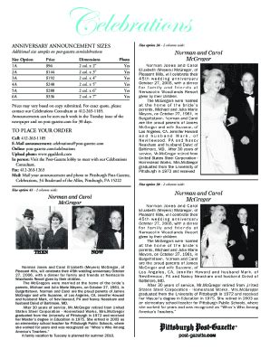 pittsburgh post gazette obituaries from september to Fill Online ...