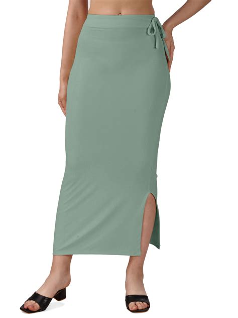 Buy Mehrang Stretchable Saree Shapewear Petticoat with ropes, Cotton ...