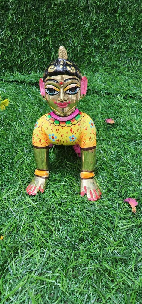 Buy 5inch Brass Radha Rani Statue , Vrindavan Radha Rani Murti , Shriji ...