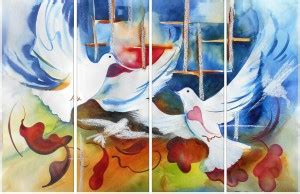Pintura peace birds Ink 24 inch x 36 inch Painting Price in India - Buy ...