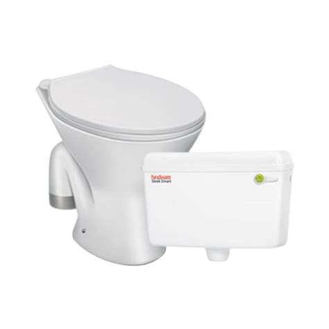 Hindware Floor Mounted White Closet WC Slick Combo 519009 WHITE with S ...