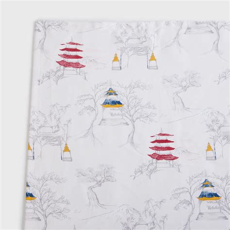 Buy Art Of Asia White Printed Cotton Napkin - Set of 2 from Home Centre ...